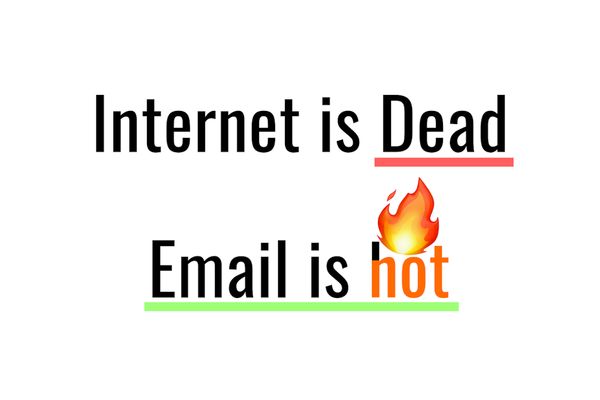 Internet is dead. Here's how founders still win (Introduction to off-platform distribution and email marketing)